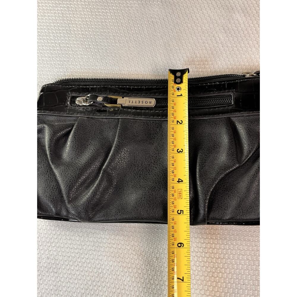 CUTE ROSETTI BLACK LEATHER PURSE - Picture 7 of 8
